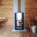 Vinstra Log Sauna: Sfeervolle Finse Sauna met Overkapping-Finesse Wellness BV