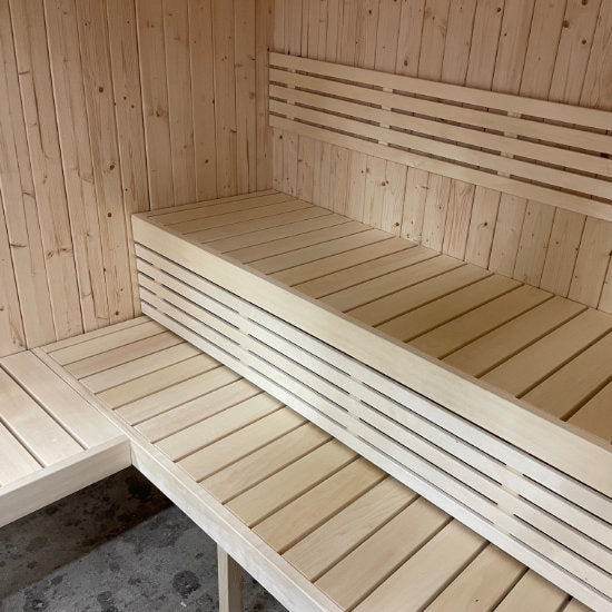 Inuti Binnensauna Large: Ontspanning in uw eigen Finse Sauna-Finesse Wellness BV
