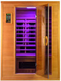 FS 140 Deluxe Cerderhouten Infrarood Sauna met glasdeur-Finesse Wellness BV