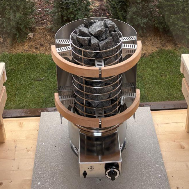 FinSteam Aurora 12-rings: Een Design-Icoon onder de Gasgestookte Saunakachels