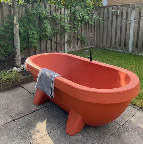 Gardentub tuinbad Terracotta: de perfecte tuinbadkuip voor verkoeling en waterpret-Finesse Wellness BV