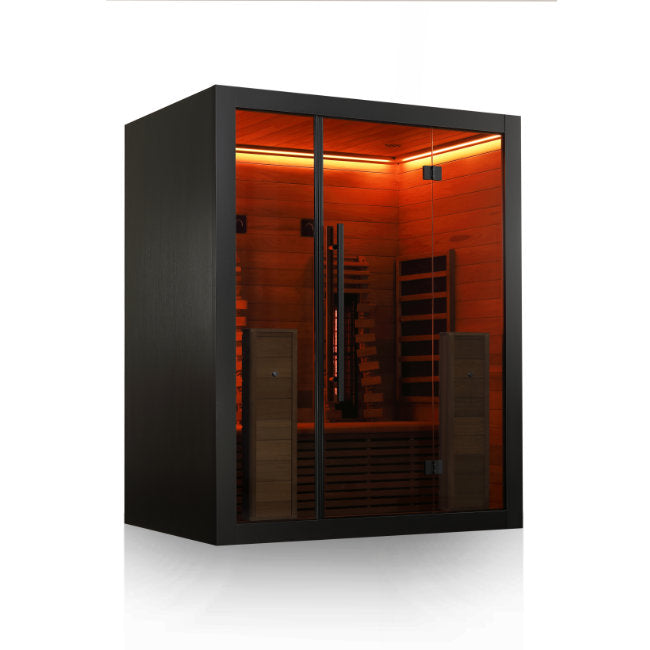 Hekla Infrared 160 Nero: Compacte 2-Persoons Infraroodcabine