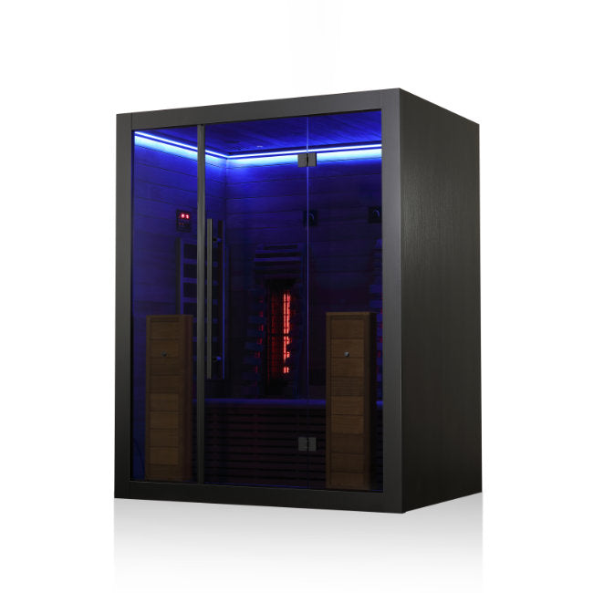 Hekla Infrared 160 Nero: Compacte 2-Persoons Infraroodcabine