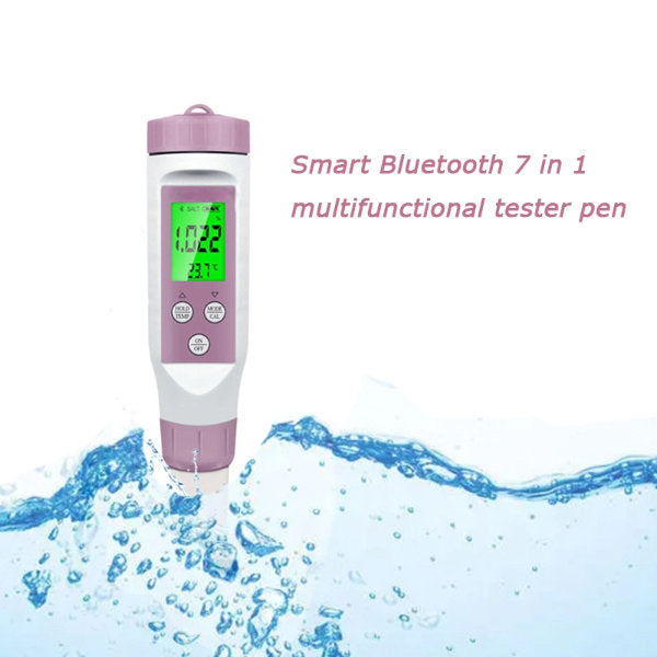 Alles-in-één Watertester: Meet pH, TDS, EC, ORP en meer met Bluetooth - Finesse Wellness BV