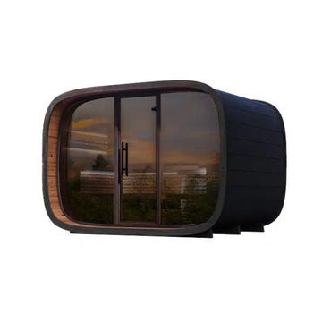 Round Cube Design Buitensauna Serie - Finesse Wellness BV