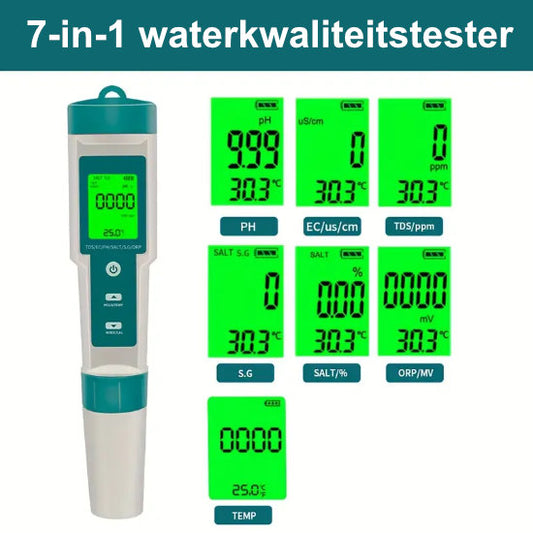 7-in-1 Waterkwaliteitstester voor SPA