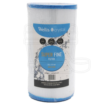 Wellis AKU1608 Spa Filter - 235 × 127 - Myline white (no thread) - Finesse Wellness BV