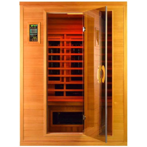 FS 140 Deluxe Cerderhouten Infrarood Sauna met glasdeur - Finesse Wellness BV