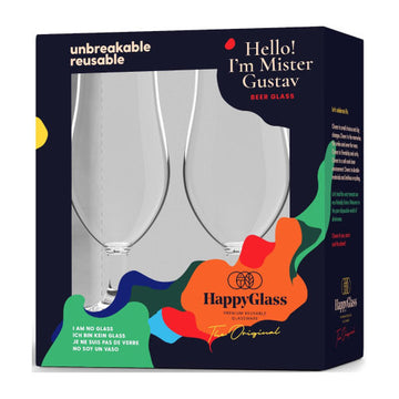 Happy Glass Mr. Gustav Beer Glass - Finesse Wellness BV